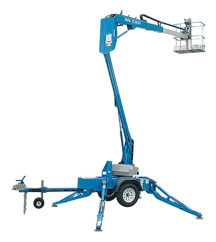 Trailer-Mounted Man Lift (Genie TZ-3420)